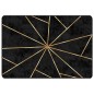 vidaXL Alfombra lavable antideslizante negro y dorado 120x180 cm vidaXL Alfombra lavable antideslizante negro y dorado 120x180 cm