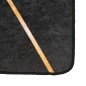 vidaXL Alfombra lavable antideslizante negro y dorado 120x180 cm vidaXL Alfombra lavable antideslizante negro y dorado 120x180 cm