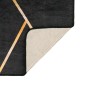 vidaXL Alfombra lavable antideslizante negro y dorado 120x180 cm vidaXL Alfombra lavable antideslizante negro y dorado 120x180 cm