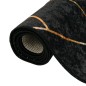 vidaXL Alfombra lavable antideslizante negro y dorado 120x180 cm vidaXL Alfombra lavable antideslizante negro y dorado 120x180 cm