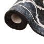 vidaXL Alfombra lavable antideslizante negro y blanco 80x150 cm vidaXL Alfombra lavable antideslizante negro y blanco 80x150 cm
