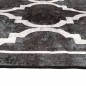 vidaXL Alfombra lavable antideslizante negro y blanco 80x150 cm vidaXL Alfombra lavable antideslizante negro y blanco 80x150 cm