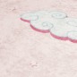 vidaXL Alfombra niños lavable antideslizante unicornio rosa 160x230 cm