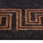 vidaXL Alfombra lavable antideslizante negro y dorado 400x300 cm vidaXL Alfombra lavable antideslizante negro y dorado 400x300 cm