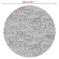 vidaXL Alfombra lavable antideslizante gris Ø 200 cm vidaXL Alfombra lavable antideslizante gris Ø 200 cm
