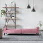 vidaXL Sofá cama con reposabrazos terciopelo rosa vidaXL Sofá cama con reposabrazos terciopelo rosa