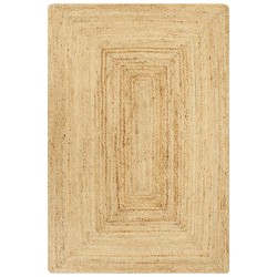 vidaXL Alfombra de yute tejida a mano natural 160x230 cm