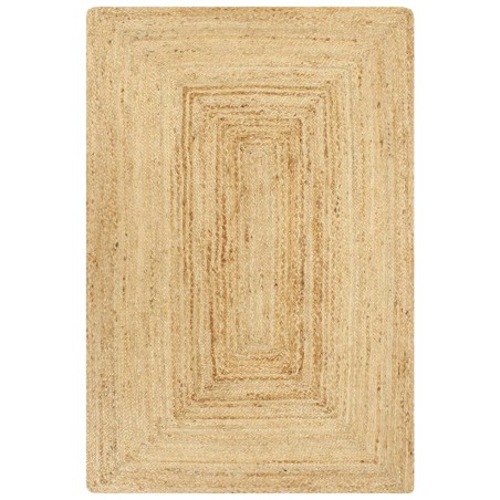 vidaXL Alfombra de yute tejida a mano natural 160x230 cm