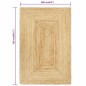 vidaXL Alfombra de yute tejida a mano natural 160x230 cm vidaXL Alfombra de yute tejida a mano natural 160x230 cm