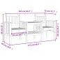 vidaXL Banco de jardín con mesa 2 plazas madera maciza de pino blanco vidaXL Banco de jardín con mesa 2 plazas madera maciza de pino blanco
