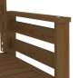 vidaXL Banco jardín con mesa 2 plazas madera maciza pino marrón miel vidaXL Banco jardín con mesa 2 plazas madera maciza pino marrón miel