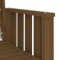 vidaXL Banco jardín con mesa 2 plazas madera maciza pino marrón miel vidaXL Banco jardín con mesa 2 plazas madera maciza pino marrón miel