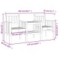 vidaXL Banco jardín con mesa 2 plazas madera maciza pino marrón miel vidaXL Banco jardín con mesa 2 plazas madera maciza pino marrón miel