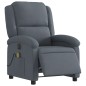 vidaXL Sillón reclinable de masaje eléctrico terciopelo gris oscuro vidaXL Sillón reclinable de masaje eléctrico terciopelo gris oscuro