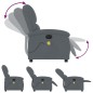 vidaXL Sillón reclinable de masaje eléctrico terciopelo gris oscuro vidaXL Sillón reclinable de masaje eléctrico terciopelo gris oscuro
