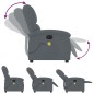 vidaXL Sillón reclinable de masaje eléctrico terciopelo gris oscuro vidaXL Sillón reclinable de masaje eléctrico terciopelo gris oscuro