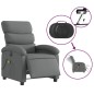 vidaXL Sillón reclinable de masaje eléctrico tela gris oscuro vidaXL Sillón reclinable de masaje eléctrico tela gris oscuro