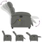 vidaXL Sillón reclinable de masaje eléctrico tela gris oscuro vidaXL Sillón reclinable de masaje eléctrico tela gris oscuro