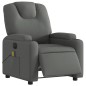 vidaXL Sillón reclinable de masaje eléctrico tela gris oscuro vidaXL Sillón reclinable de masaje eléctrico tela gris oscuro