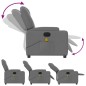 vidaXL Sillón reclinable de masaje eléctrico tela gris oscuro vidaXL Sillón reclinable de masaje eléctrico tela gris oscuro