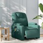 vidaXL Sillón reclinable de masaje eléctrico tela verde oscuro vidaXL Sillón reclinable de masaje eléctrico tela verde oscuro