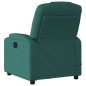vidaXL Sillón reclinable de masaje eléctrico tela verde oscuro vidaXL Sillón reclinable de masaje eléctrico tela verde oscuro