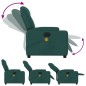 vidaXL Sillón reclinable de masaje eléctrico tela verde oscuro vidaXL Sillón reclinable de masaje eléctrico tela verde oscuro