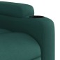 vidaXL Sillón reclinable de masaje eléctrico tela verde oscuro vidaXL Sillón reclinable de masaje eléctrico tela verde oscuro