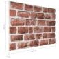 vidaXL Paneles de pared 3D diseño ladrillo marrón oscuro 10 pzas EPS vidaXL Paneles de pared 3D diseño ladrillo marrón oscuro 10 pzas EPS
