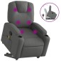 vidaXL Silla de masaje reclinable de pie de tela gris oscuro vidaXL Silla de masaje reclinable de pie de tela gris oscuro
