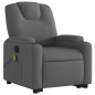 vidaXL Silla de masaje reclinable de pie de tela gris oscuro vidaXL Silla de masaje reclinable de pie de tela gris oscuro