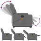 vidaXL Silla de masaje reclinable de pie de tela gris oscuro vidaXL Silla de masaje reclinable de pie de tela gris oscuro