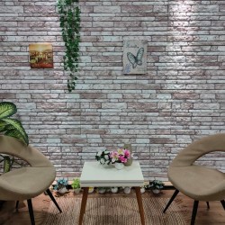 vidaXL Paneles de pared 3D diseño ladrillo gris oscuro 10 pzas EPS