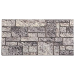 vidaXL Paneles de pared 3D diseño de ladrillo gris claro 10 piezas EPS