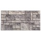 vidaXL Paneles de pared 3D diseño de ladrillo gris claro 10 piezas EPS vidaXL Paneles de pared 3D diseño de ladrillo gris claro 10 piezas EPS