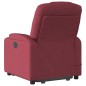 vidaXL Sillón reclinable de masaje elevable tela rojo tinto vidaXL Sillón reclinable de masaje elevable tela rojo tinto
