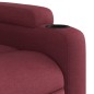 vidaXL Sillón reclinable de masaje elevable tela rojo tinto vidaXL Sillón reclinable de masaje elevable tela rojo tinto