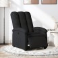 vidaXL Sillón reclinable eléctrico de tela negro