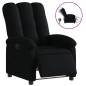 vidaXL Sillón reclinable eléctrico de tela negro