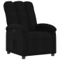 vidaXL Sillón reclinable eléctrico de tela negro