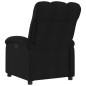 vidaXL Sillón reclinable eléctrico de tela negro