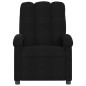 vidaXL Sillón reclinable eléctrico de tela negro