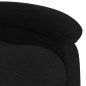 vidaXL Sillón reclinable eléctrico de tela negro