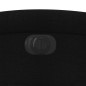 vidaXL Sillón reclinable eléctrico de tela negro