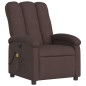 vidaXL Sillón reclinable de masaje eléctrico tela marrón oscuro vidaXL Sillón reclinable de masaje eléctrico tela marrón oscuro
