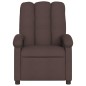 vidaXL Sillón reclinable de masaje eléctrico tela marrón oscuro vidaXL Sillón reclinable de masaje eléctrico tela marrón oscuro