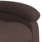 vidaXL Sillón reclinable de masaje eléctrico tela marrón oscuro vidaXL Sillón reclinable de masaje eléctrico tela marrón oscuro