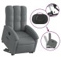 vidaXL Sillón reclinable elevable de tela gris oscuro vidaXL Sillón reclinable elevable de tela gris oscuro