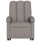vidaXL Sillón reclinable elevable tela gris taupe