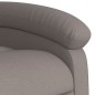vidaXL Sillón reclinable elevable tela gris taupe